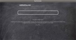 Desktop Screenshot of codehacking.com